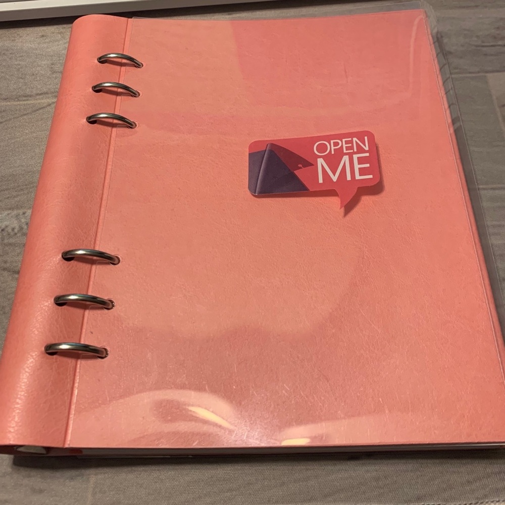 Filofax A5 clipbook Rose